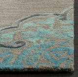 Safavieh Dip Dye 4'-0" x 6'-0" Rug in Grey / Turquoise