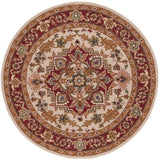 Safavieh Classic 6'-0" x 6'-0" Rug in Light Gold / Red