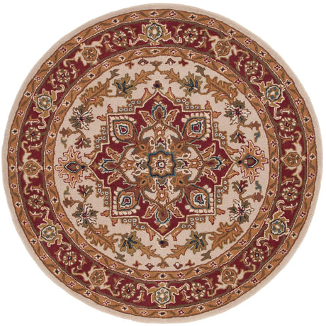 Safavieh Classic 6'-0" x 6'-0" Rug in Light Gold / Red