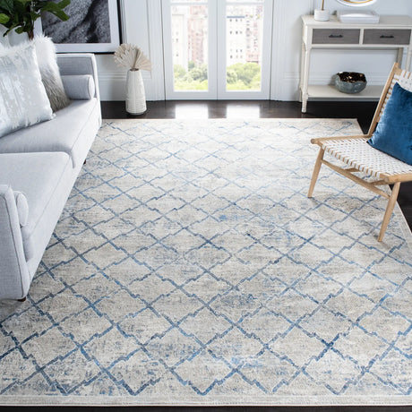 Safavieh Brentwood 10'-0" x 13'-0" Rug in Light Grey / Blue