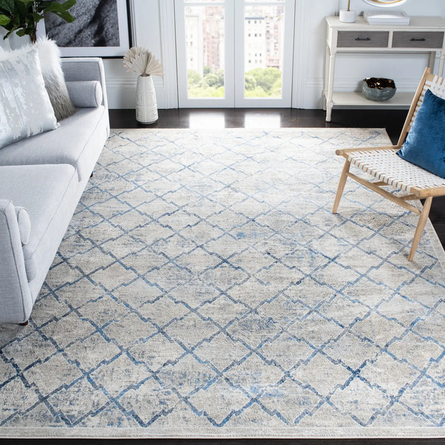 Safavieh Brentwood 10'-0" x 13'-0" Rug in Light Grey / Blue