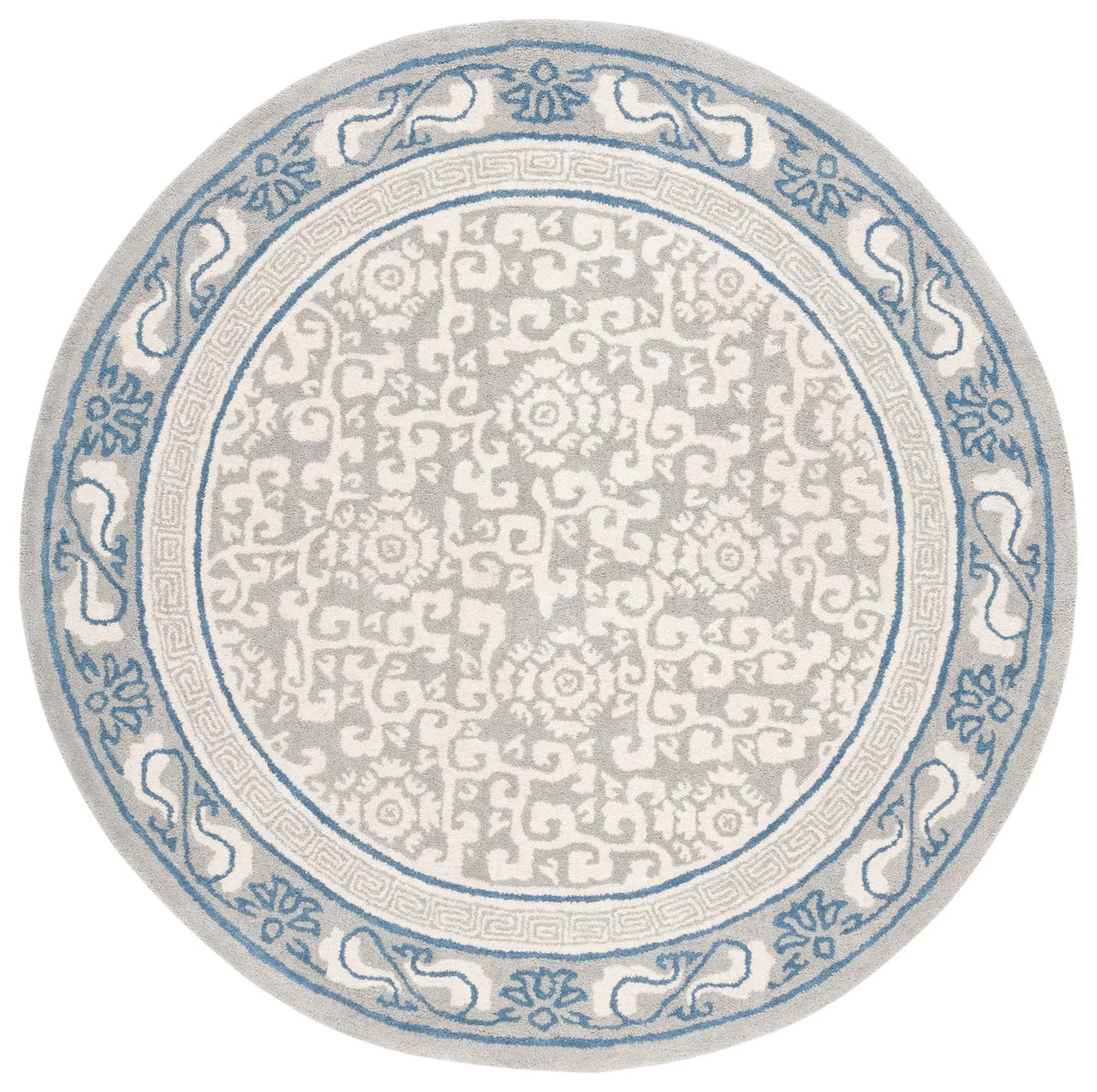 Safavieh Antiquity 6'-0" x 6'-0" Rug in Grey / Ivory