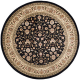 Safavieh Lyndhurst 8'-0" x 8'-0" Rug in Black / Ivory