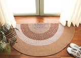 Safavieh Braided 2'-0" x 4'-0" Rug in Brown / Light Brown