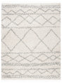Safavieh Pro Lux Shag 400 10'-0" x 14'-0" Rug in Ivory / Light Grey