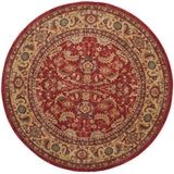 Safavieh Mahal 6'-7" x 6'-7" Rug in Red / Natural