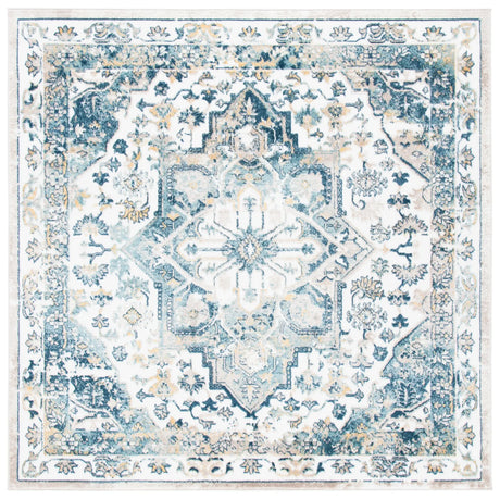 Safavieh Skyler 6'-7" x 6'-7" Rug in Ivory / Navy