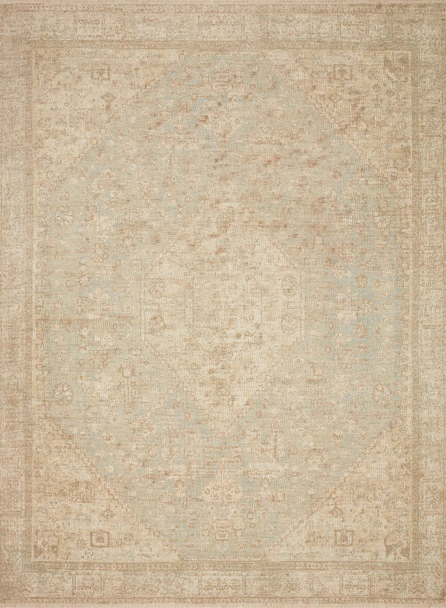 Loloi Priya Pry-01 Ocean/Ivory Rugs - main flat