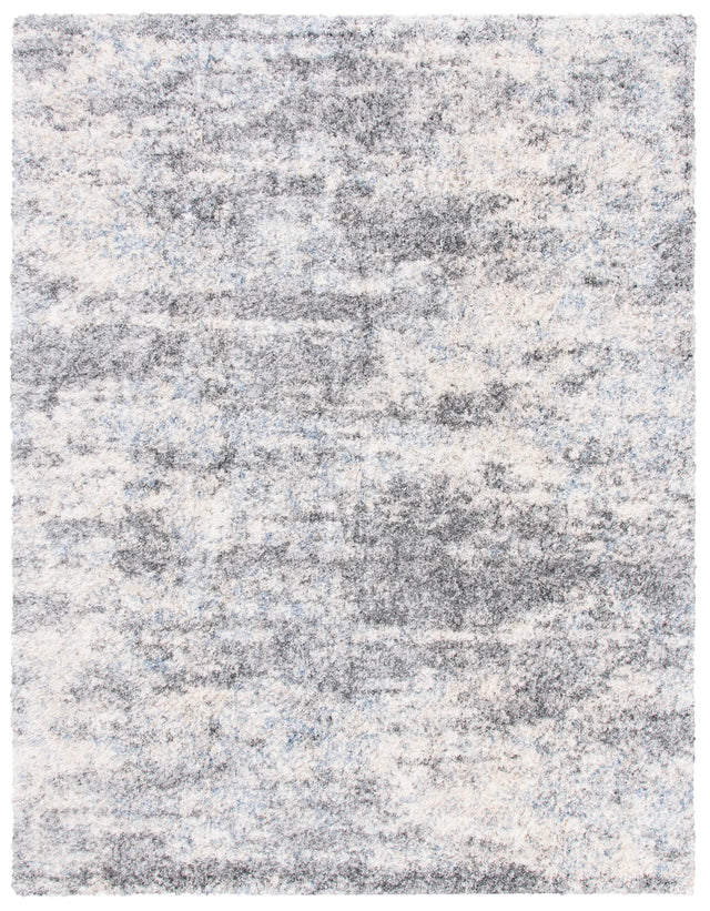 Safavieh Berber Shag 200 10'-0" x 14'-0" Rug in Grey Blue / Cream