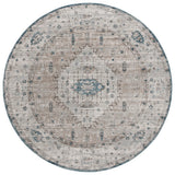 Safavieh Vintage Tabriz 6'-7" x 6'-7" Rug in Grey / Blue