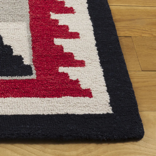 Safavieh Kenya 4'-0" x 6'-0" Rug in Red / Black