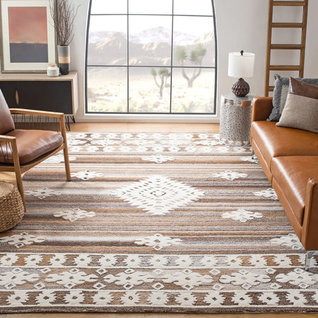 Safavieh Aspen 10'-0" x 14'-0" Rug in Ivory / Light Brown