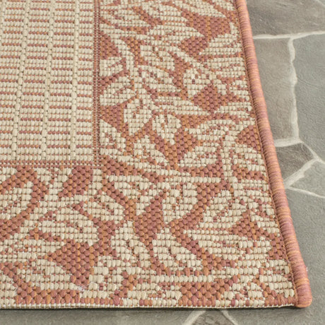 Safavieh Courtyard 2'-3" x 10'-0" Rug in Natural / Terra
