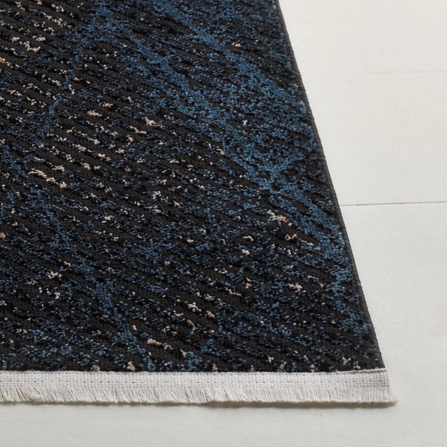 Safavieh Mila 4'-0" x 6'-0" Rug in Dark Blue / Black