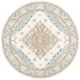 Safavieh Capri 7'-0" x 7'-0" Rug in Ivory / Rust
