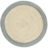 Safavieh Cape Cod 4'-0" x 4'-0" Rug in Ivory / Blue