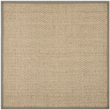 Safavieh Natural Fiber 5'-0" x 5'-0" Rug in Natural / Grey