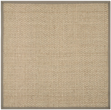 Safavieh Natural Fiber 5'-0" x 5'-0" Rug in Natural / Grey