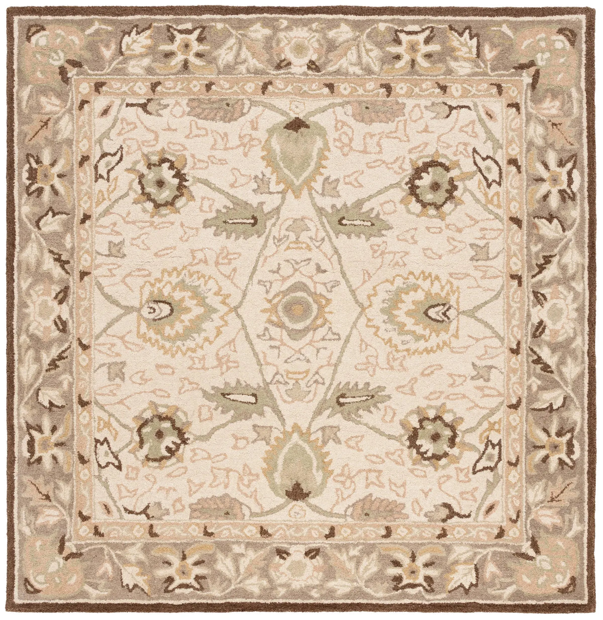 Safavieh Anatolia 6'-0" x 6'-0" Rug in Ivory / Brown