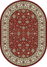 Dynamic Rugs Ancient Garden 57120 Red / Ivory Rugs - Oval