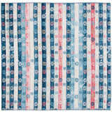 Safavieh Madison 700 6'-7" x 6'-7" Rug in Navy / Ivory