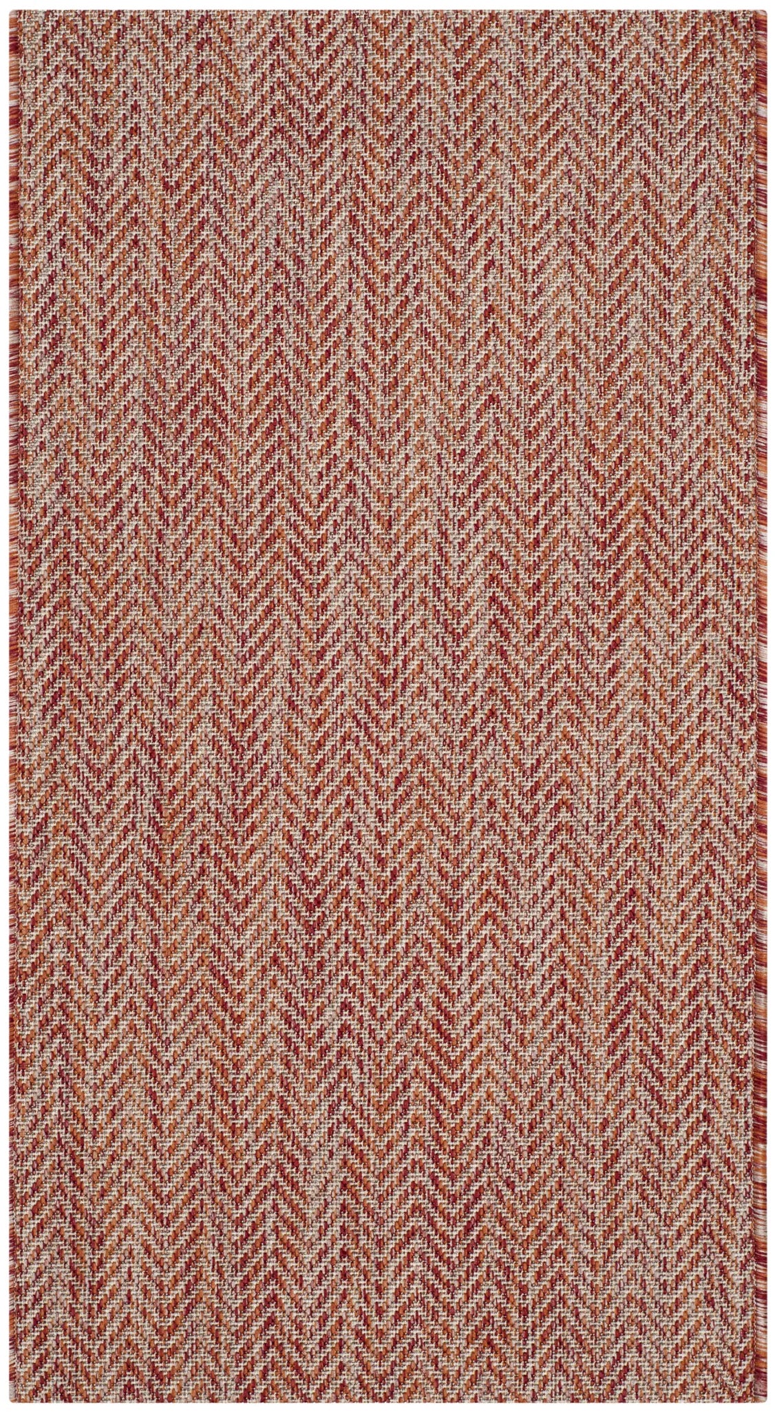 Safavieh Courtyard 2'-0" x 3'-7" Rug in Red / Beige