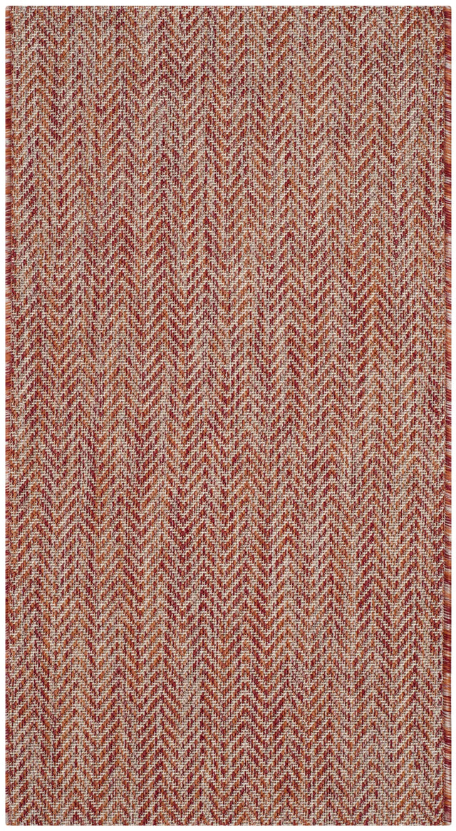 Safavieh Courtyard 2'-0" x 3'-7" Rug in Red / Beige