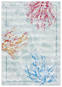 Safavieh Barbados 500 4'-0" x 6'-0" Rug in Teal / White