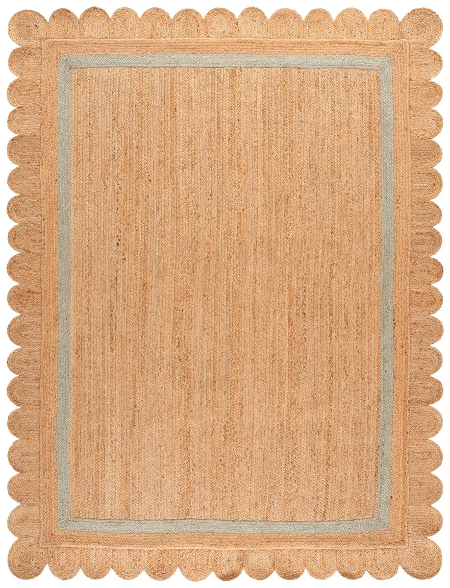 Safavieh Natural Fiber 8'-0" x 10'-0" Rug in Natural / Light Blue