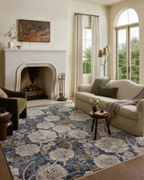 Loloi Eileen ELE-03 Transitional Power Loomed Denim, Natural Rug - room scene 3