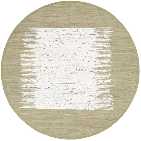 Safavieh Montauk 6'-0" x 6'-0" Rug in Ivory / Olive