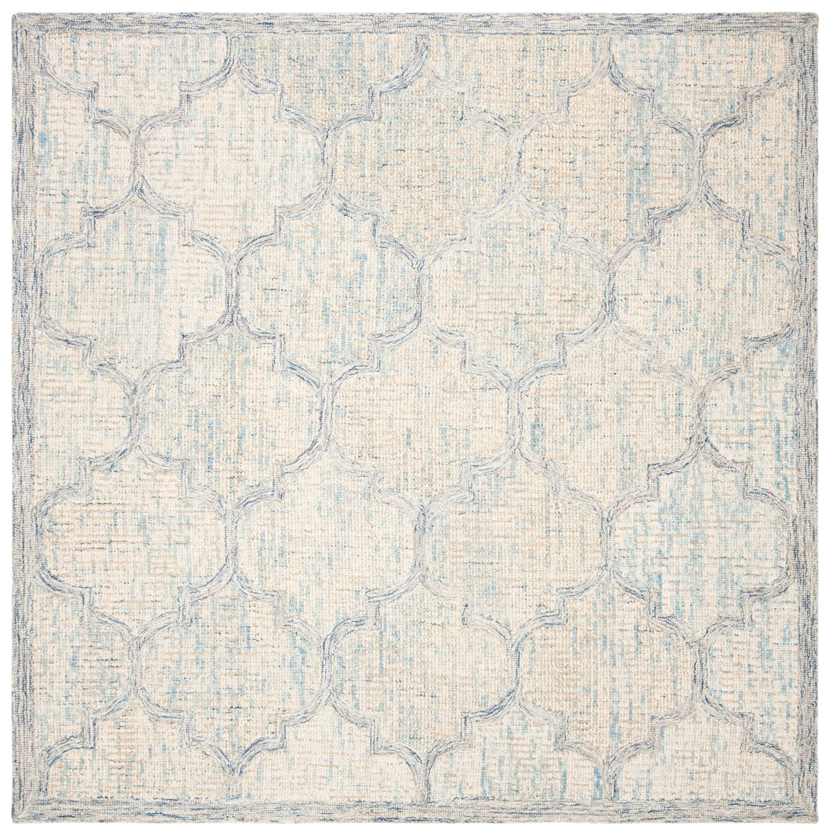 Safavieh Abstract 6'-0" x 6'-0" Rug in Ivory / Light Blue