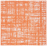 Safavieh Courtyard 6'-7" x 6'-7" Rug in Orange / Ivory
