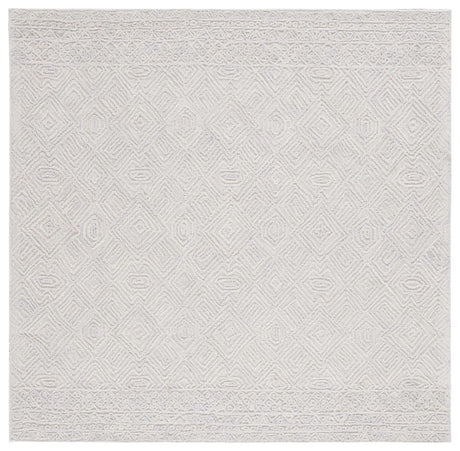 Safavieh Textual 6'-0" x 6'-0" Rug in Grey / Ivory
