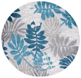 Safavieh Cabana 5'-3" x 5'-3" Rug in Grey / Blue