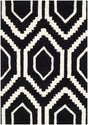 Safavieh Chatham 2'-0" x 3'-0" Rug in Black / Ivory