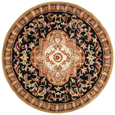 Safavieh Classic 6'-0" x 6'-0" Rug in Black / Beige