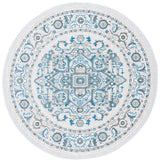 Safavieh Cabana 6'-7" x 6'-7" Rug in Navy / Grey