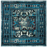 Safavieh Vintage Hamadan 6'-7" x 6'-7" Rug in Light Blue / Black