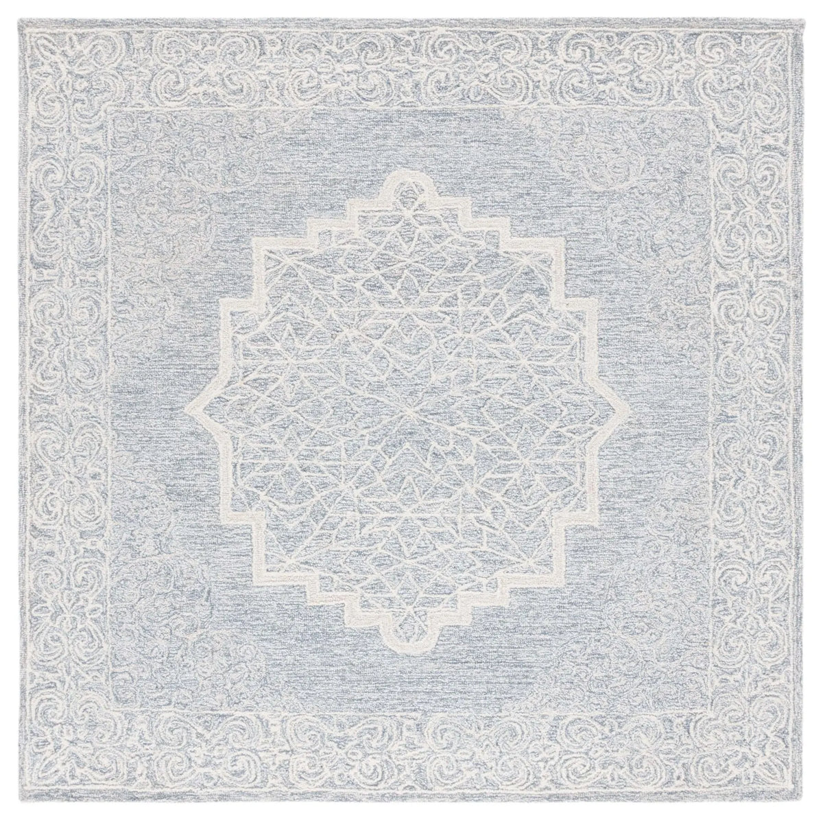 Safavieh Abstract 6'-0" x 6'-0" Rug in Ivory / Blue