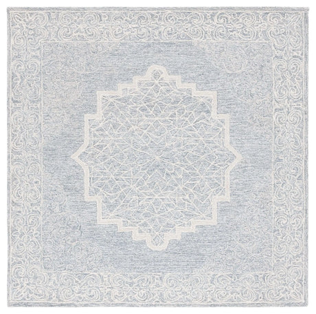 Safavieh Abstract 6'-0" x 6'-0" Rug in Ivory / Blue