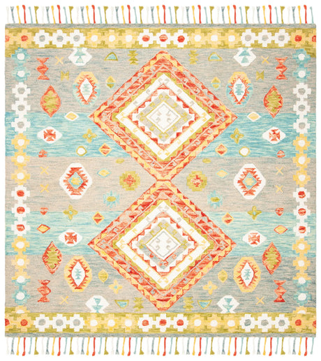 Safavieh Aspen 7'-0" x 7'-0" Rug in Grey / Red