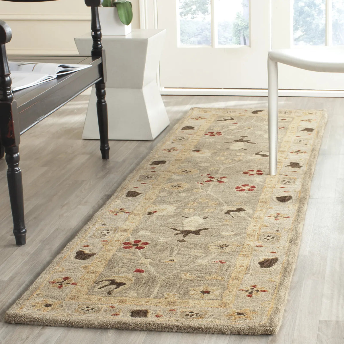 Safavieh Anatolia 2'-3" x 12'-0" Rug in Beige / Sage