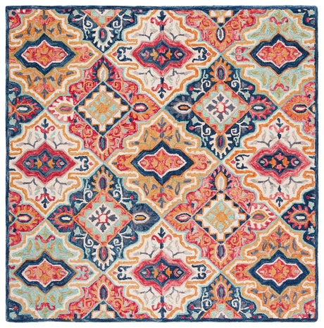 Safavieh Aspen 7'-0" x 7'-0" Rug in Blue / Rust
