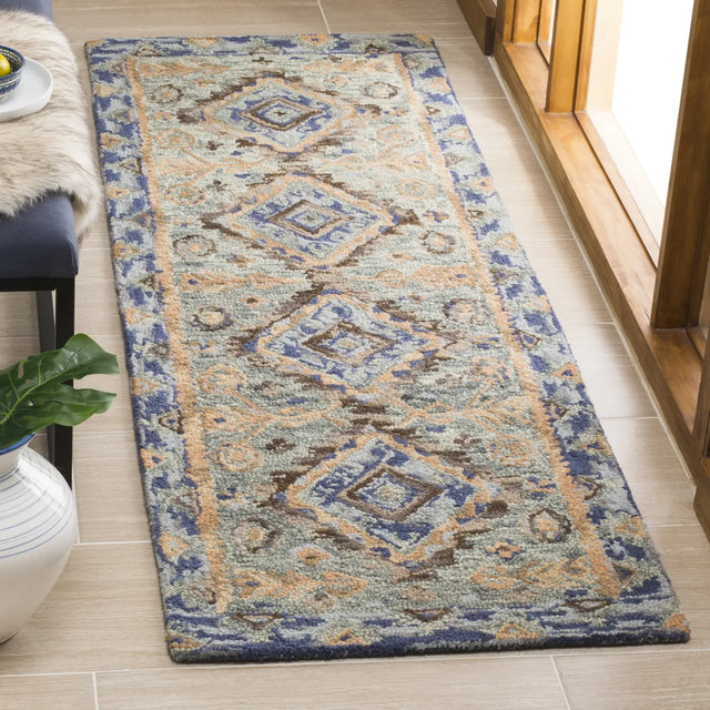 Safavieh Aspen 2'-3" x 11'-0" Rug in Blue / Beige