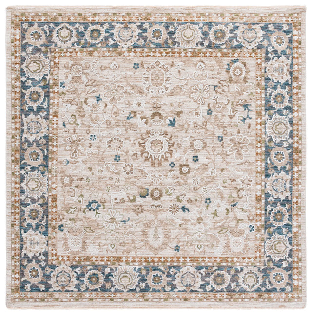 Safavieh Finley 6'-7" x 6'-7" Rug in Blue / Beige