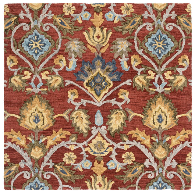 Safavieh Blossom 6'-0" x 6'-0" Rug in Red / Multi