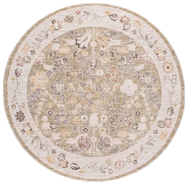 Safavieh Martha Stewart Adeline 6'-3" x 6'-3" Rug in Green / Ivory