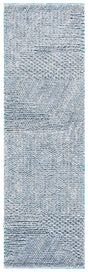 Safavieh Natural Fiber 2'-3" x 8'-0" Rug in Grey / Blue