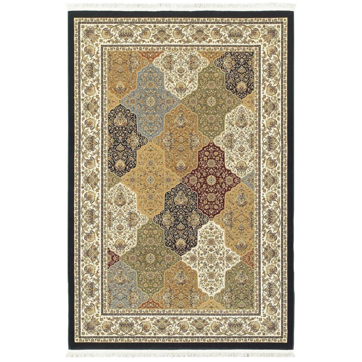 Oriental Weavers Sphinx Masterpiece 1331X Navy / Multi Rugs - main flat